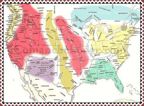 American Indian Tribes Map Indian Tribes Map American Indians