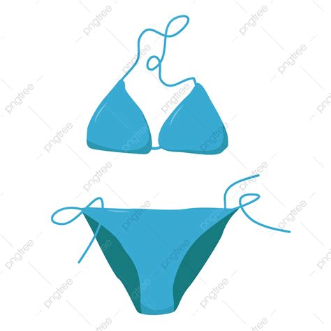 Eps Clipart Transparent Background Bikini Blue Vector Eps And Png