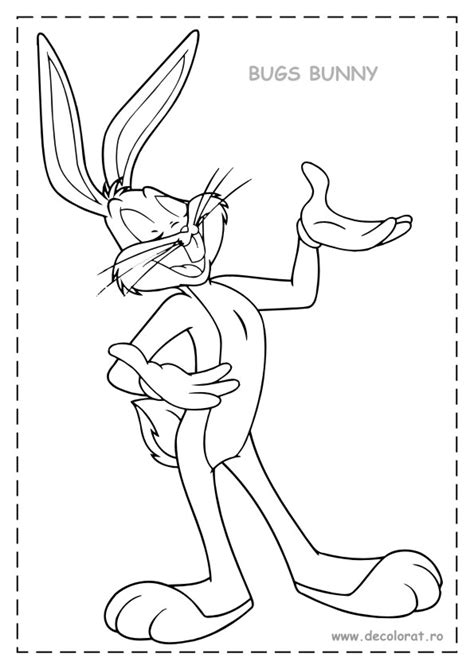 Planse De Colorat Bugs Bunny Desene De Colorat