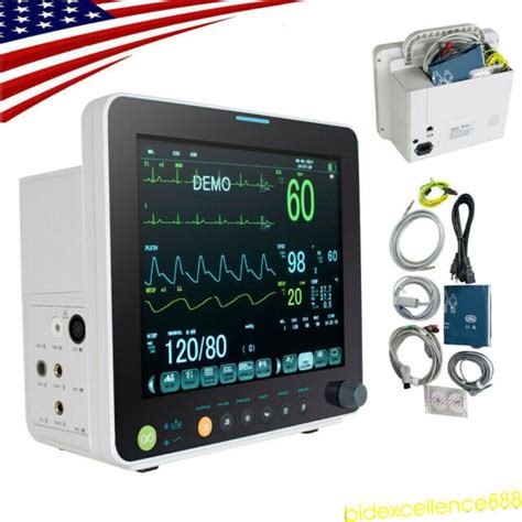 12 Inch Icu Ccu Patientenmonitor 6 Parameter Patient Monitor Medical Equipment Ebay