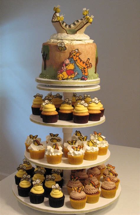 Winnie The Pooh Baby Shower Cupcakes