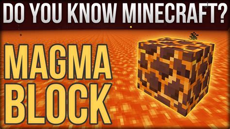 What Can You Do With Magma Blocks In Minecraft Block Of The Week