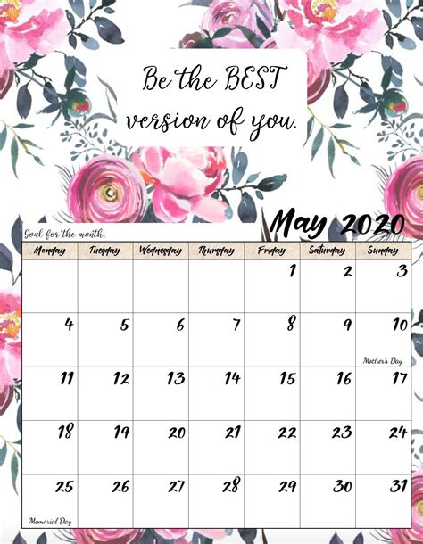 Download Monthly Quote Calanders Ten Free Printable Calendar 2021 2022