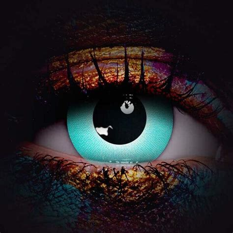Blue Glow In The Dark Contacts Uv Blacklight Reactive Rave Lenses
