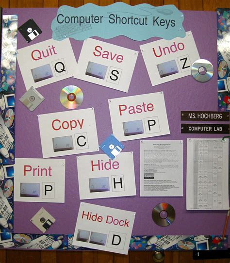 Elementary Computer Lab Bulletin Board Ideas New Teacher Beginnings