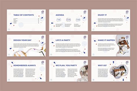 Event Planner Powerpoint Presentation Template Images Behance