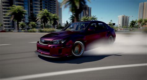 Download Drift Purple Car Subaru Impreza Wrx Sti Video Game Forza