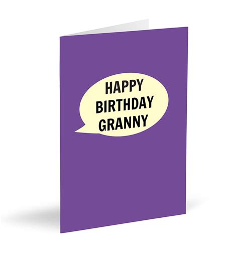Happy Birthday Granny Card Dialectable