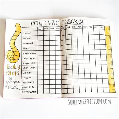 19 Best Bullet Journal Ideas For Workout Trackers And Weight Loss