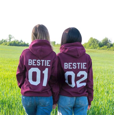 T For Best Friend Female Bestie 01 Bestie 02 Matching Etsy Best