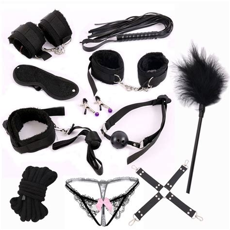 Pcs Fetish Bdsm Sex Bondage Restraint Kit Games Erotic Accessories For Couples Mask Collar