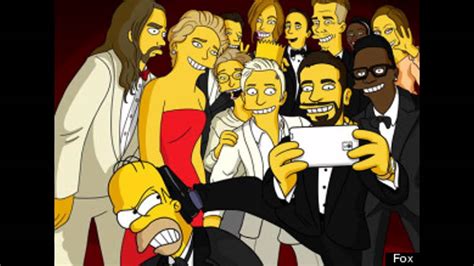 Simpsons Recreates Ellens Oscar Selfie Youtube