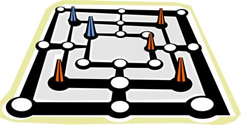 Vector Illustration Of Board Game Counters Or Pieces Clipart Full
