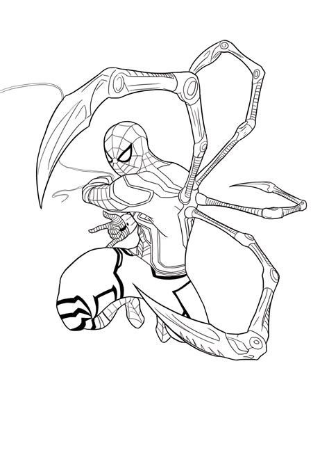 Desenhos De Homem Aranha De Ferro Para Colorir