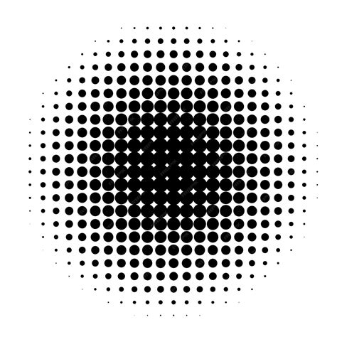 Premium Vector Circle In Halftone Halftone Dot Pattern Vector