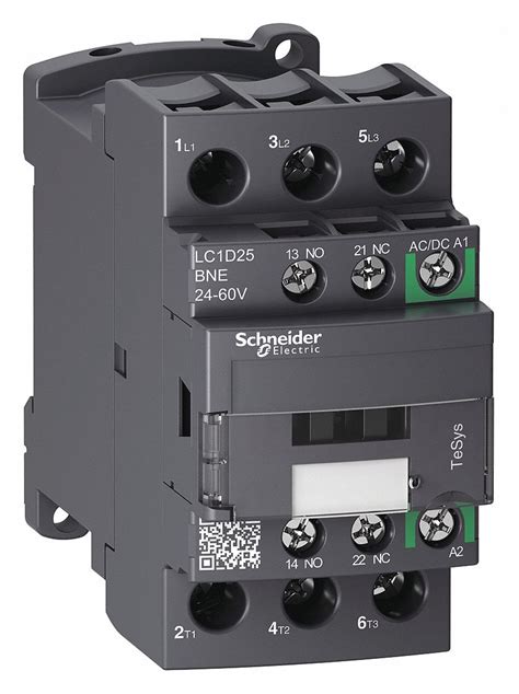 Schneider Electric 24 To 60v Acdc Iec Magnetic Contactor No Of Poles