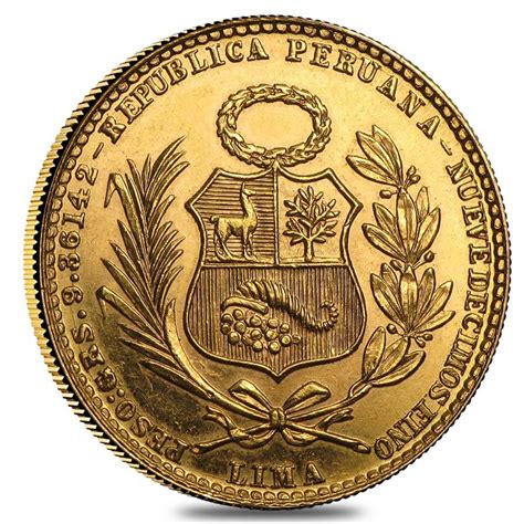 Located on the western coast of south america, the peruvian territory was home to many ancient cultures, including the incan empire. Peru Gold 20 Soles Coin AGW .2709 (Random Year)