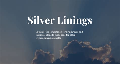 Why We Are Launching The Silver Linings Older Age Care Competition