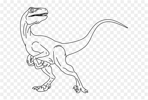 Velociraptor Blue Para Colorear