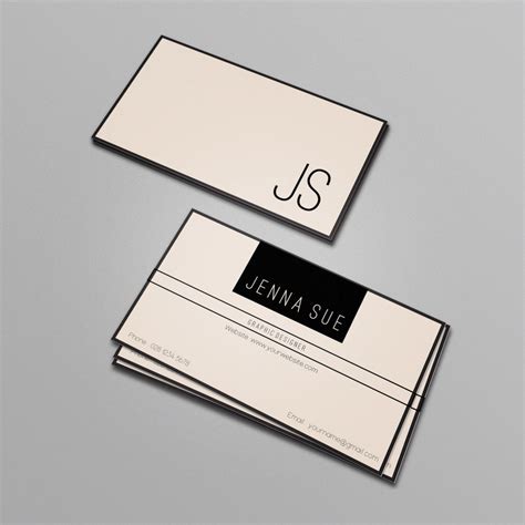 Elegant Business Card Template By Chic Templates Thehungryjpeg