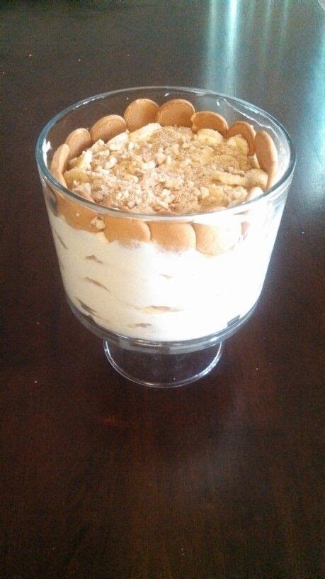 banana pudding in the pampered chef trifle bowl yumm no cook meals pampered chef recipes