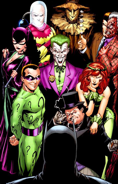 Batman Villains Dc Comics Database Enemigos De Batman Arte Batman