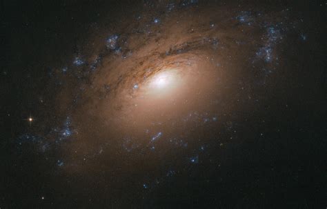 Hubble Captures Sharply Angled Perspective Of Spiral Galaxy Ngc 3169