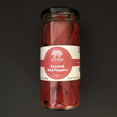 Roasted Red Peppers Jarred 129oz Abmas Farm