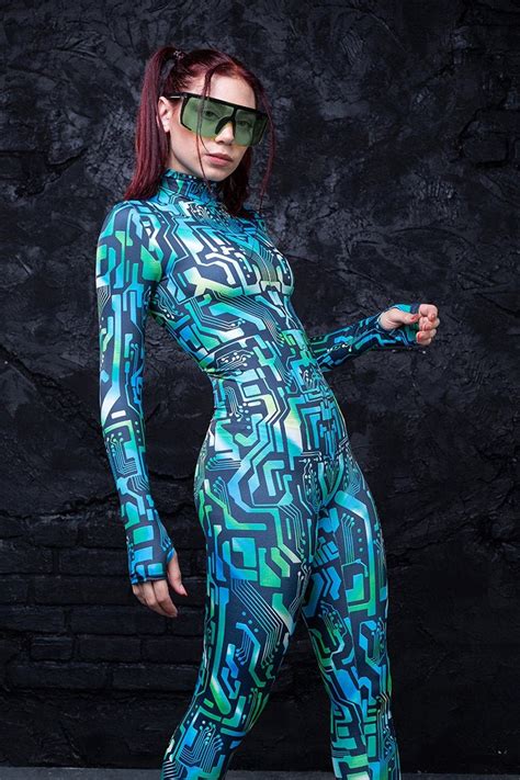 Robot Costume Women Cyberpunk Costume Adults Sexy Robot India Unisex Invisibility Cosplay