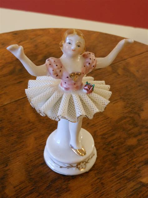 Vintage Occupied Japan Porcelain Miniature Ballerina