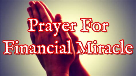 As you engage this prayers in faith, god will give you financial ideas and connect you to new business partners that will help you in your finances. Prayer For Financial Miracle | Powerful Prayers For Financial Miracles - YouTube