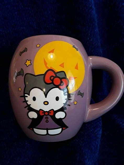In this video we taste test and rate different iced coffees and halloween candy. Hello Kitty Sanrio Co Ltd Large Rounded Purple Halloween Theme Coffee Cup Mug | Hello kitty mug ...