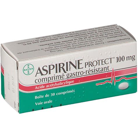 Explica cómo tomar aspirina para prevenir un primer y un segundo ataque al corazón en personas que tienen enfermedad de las arterias coronarias. Aspirine Protect® 100 mg - shop-pharmacie.fr