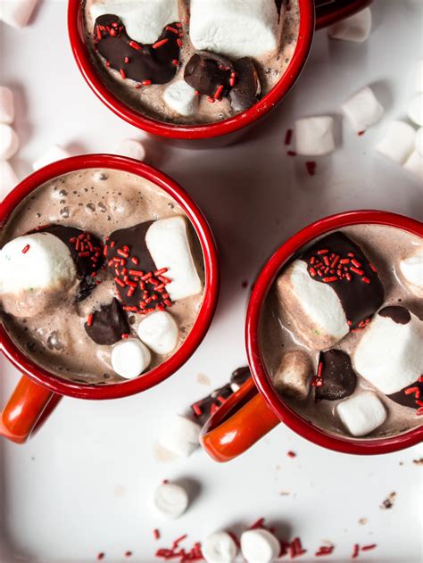 Hot Cocoa With Chocolate Dipped Marshmallows Local Haven