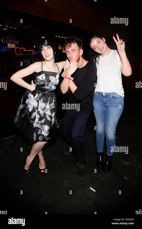 L R Singer Carly Rae Jepsen Ariel Rechtshaid And Lorde Pose At The Troubadour In West