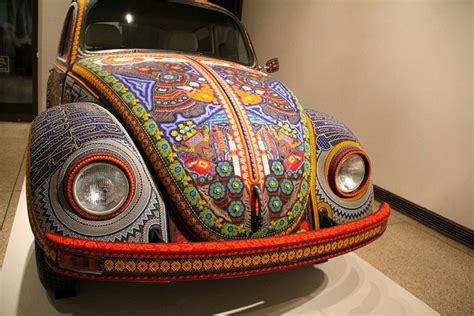 Vochol Art On Wheels Vw Beetle Front Native Art Huichol Art