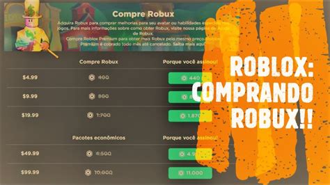 Roblox Comprando Robux Youtube