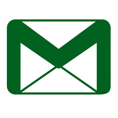 Icône Gmail Logo Png Verte
