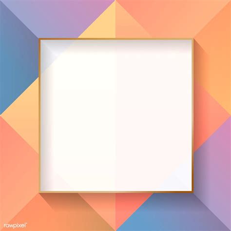Download Premium Vector Of Blank Square Colorful Abstract Frame Vector