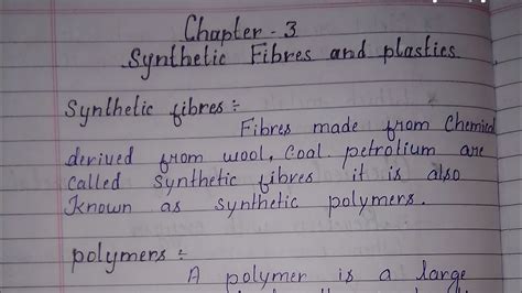 Ncert Science Book Class 8 Chapter 3 Synthetic Fibres And Plastics