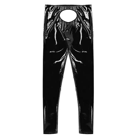 sexy mens crotchless latex pants erotic open crotch patent etsy canada