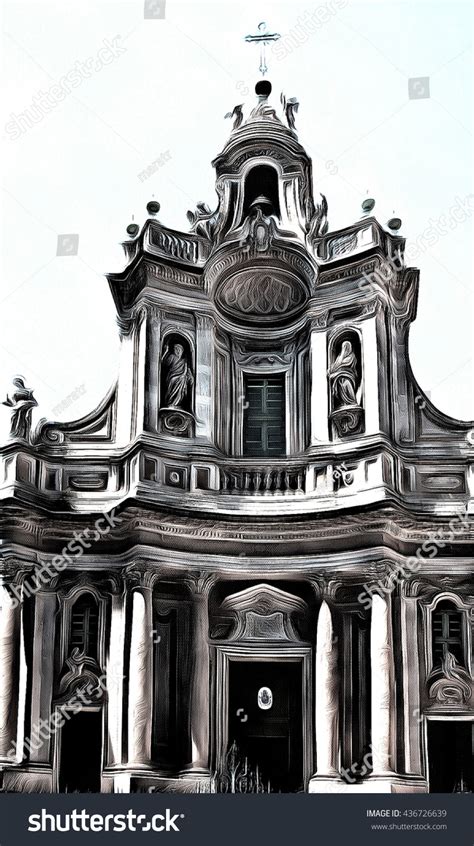 Baroque Architecture Sketch