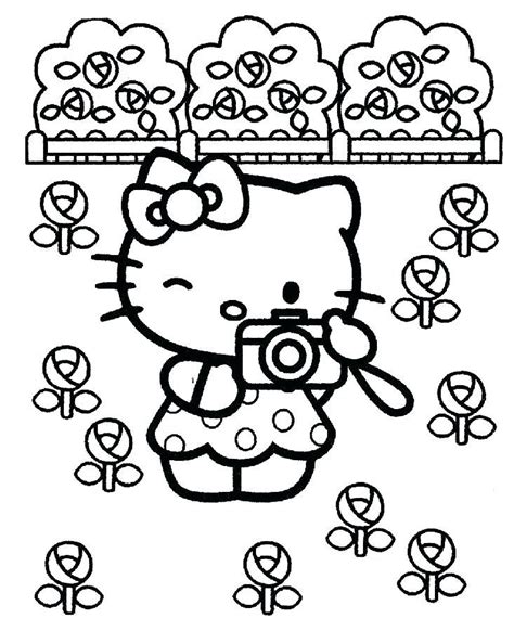 Hello kitty among flowers and hearts. baby hello kitty coloring pages my melody coloring pages ...