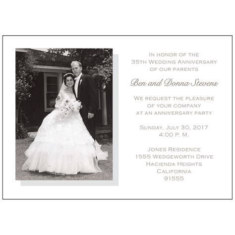 Create and share by tagging @hallmarkstores. 35th Wedding Anniversary Party Invitation, Style 2 Sample ...