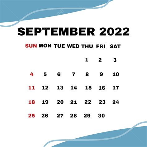 September 2022 Blue Ocean Color September 2022 September 1 Png