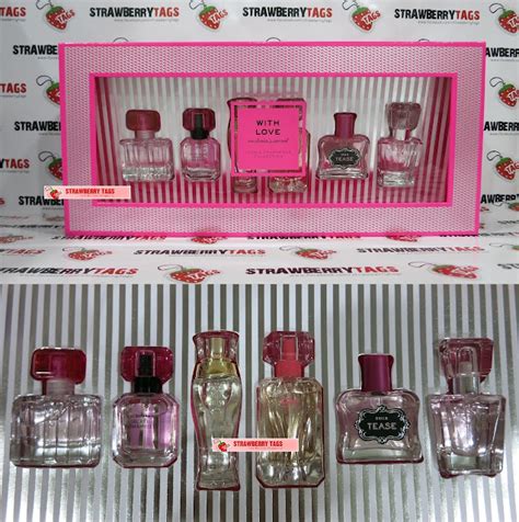 Strawberry Tags Victorias Secret Iconic Fragrance Collection T Set
