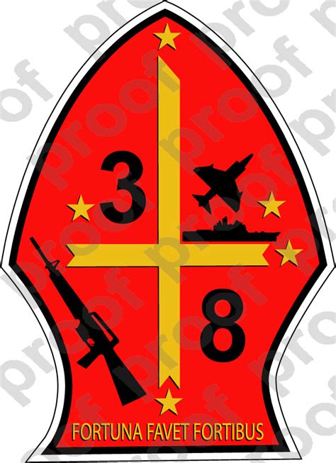 Sticker Usmc Unit 3rd Battalion 8th Marine Regiment Ooo Lisc20187 M