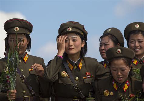 Smiling North Korean Female Soldiers In Tower Of The Juche Flickr