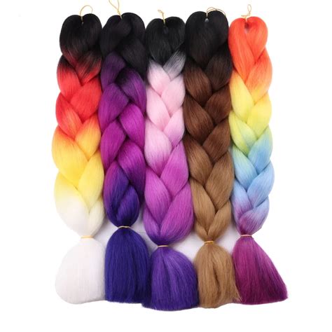 Wholesale Price Hair Manufacturer Pre Stretched Braiding Hair Colors G Ombre Jumbo Braids
