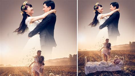 Photoshop Tutorial Simple Pre Wedding Manipulation Youtube